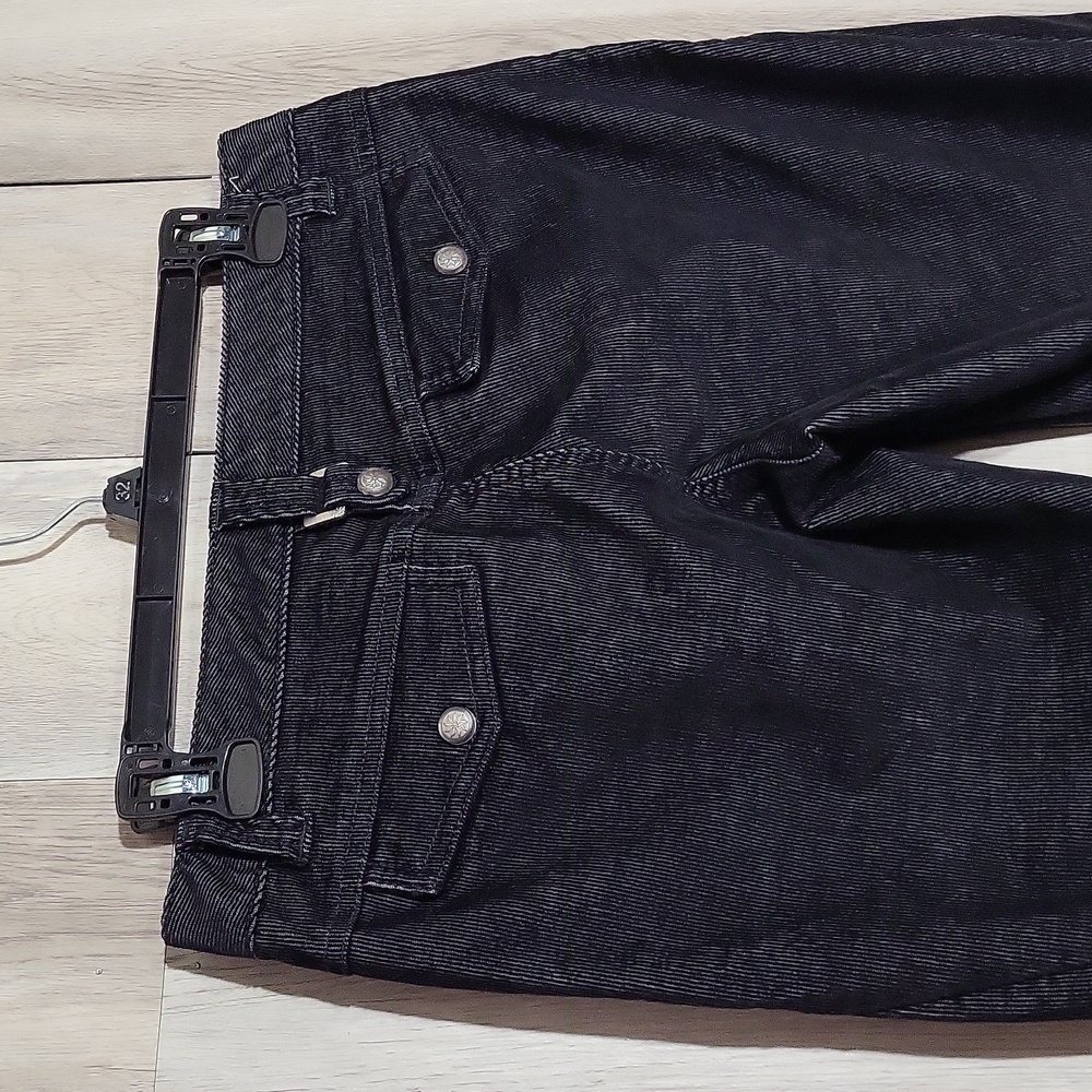 Athleta Womens 6 Corduroy Cargo‎ Dipper Pants Black Flare Bootcut Y2K - Picture 8 of 13